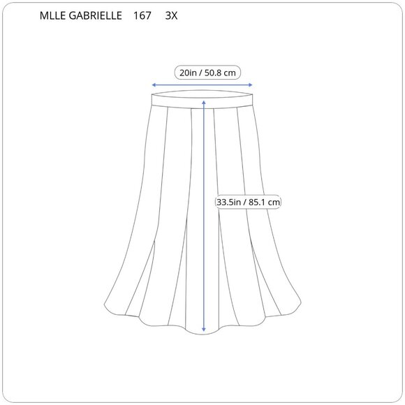 Mlle Gabrielle Womens Skirt 3X Plus Midi Pencil Brown Stripe Button STR7E - Picture 2 of 10